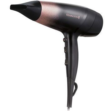 Remington Фен ROSE SHIMMER, 2200Вт, 3 режими, дифузор, іоніз-я, хол. обдув, чорно-рожевий D5305 фото