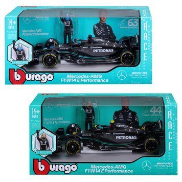 Автомодель с фигуркой - MERCEDES-AMG F1 W14 E PERFORMANCE (1:24) 18-28037 фото