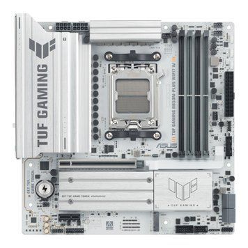 ASUS Материнcька плата TUF GAMING B850M-PLUS WIFI7 W sAM5 B850 4xDDR5 M.2 HDMI DP Wi-Fi BT mATX білий 90MB1MD0-M0EAY0 фото
