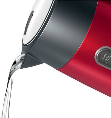 Bosch Електрочайник 1.7л, метал, червоний TWK4P434 фото