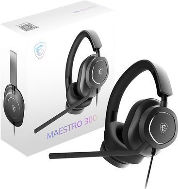 MSI Гарнитура игровая, MAESTRO 300, USB-С, 1.5м, черный OS3-8ZC8001-000 фото