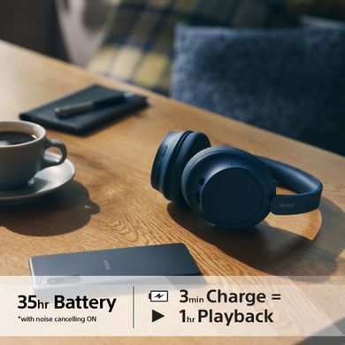 Sony Наушники Over-ear WH-CH720N BT 5.2, ANC, SBC, AAC, Wireless, Mic, Синий WHCH720NL.CE7 фото