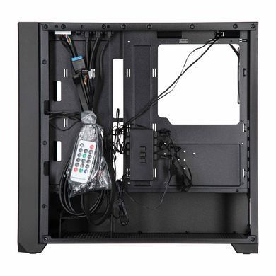 2E Gaming Корпус Dominator Pro G2302W, без БЖ 2xUSB3.0, 1xUSBType-C, 4x120мм ARGB, VGA 380мм, LCS ready, контролер з пультом, TG Side Panel, TG/Mesh Front panel, ATX, чорний 2E-G2302B фото
