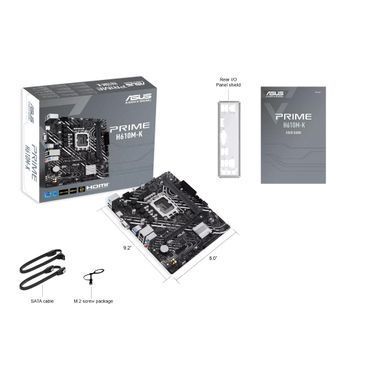 ASUS Материнcкая плата PRIME H610M-K s1700 H610 2xDDR5 M.2 HDMI D-Sub mATX 90MB1GA0-M0EAY0 фото