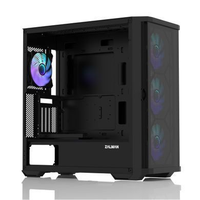 Zalman Корпус Z10 Duo, без БЖ, 2xUSB3.0, 1xUSB Type-C, 3x140mm ARGB fans, 1x120mm ARGB fans, TG Side Panel, EATX, Чорний Z10DUO фото