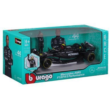 Автомодель з фігуркою - MERCEDES-AMG F1 W14 E PERFORMANCE (1:24) 18-28037 фото