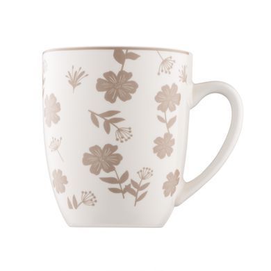 ARDESTO Set of mug Ravenna, 4pcs, 360ml, porcelain, white-beige AR1336RS фото