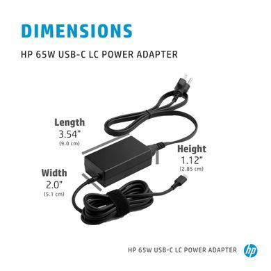 HP Адаптер HP 65W USB-C LC Power Adapter 1P3K6AA фото