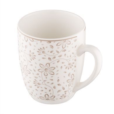 ARDESTO Set of mug Ravenna, 4pcs, 360ml, porcelain, white-beige AR1336RS фото
