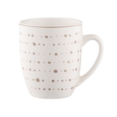 ARDESTO Set of mug Ravenna, 4pcs, 360ml, porcelain, white-beige AR1336RS фото