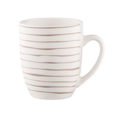 ARDESTO Set of mug Ravenna, 4pcs, 360ml, porcelain, white-beige AR1336RS фото