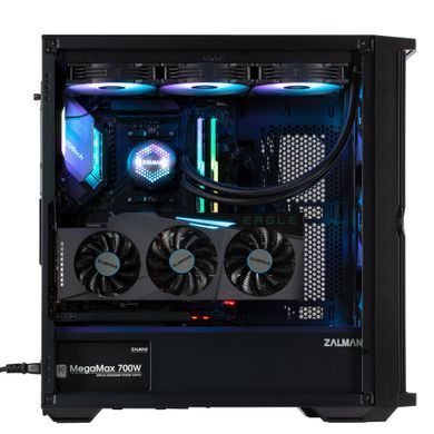 Zalman Корпус Z10 Duo, без БЖ, 2xUSB3.0, 1xUSB Type-C, 3x140mm ARGB fans, 1x120mm ARGB fans, TG Side Panel, EATX, Чорний Z10DUO фото