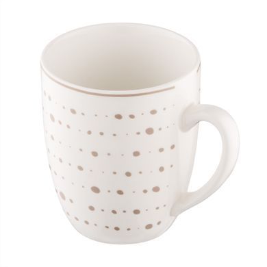 ARDESTO Set of mug Ravenna, 4pcs, 360ml, porcelain, white-beige AR1336RS фото