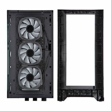 2E Gaming Корпус Dominator Pro G2302W, без БЖ 2xUSB3.0, 1xUSBType-C, 4x120мм ARGB, VGA 380мм, LCS ready, контролер з пультом, TG Side Panel, TG/Mesh Front panel, ATX, чорний 2E-G2302B фото