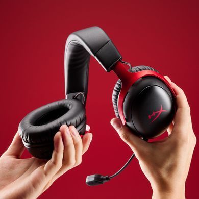 HyperX Гарнітура ігрова Cloud III S, WL/USB-A/USB-C, чорно-червоний A59Z0AA фото
