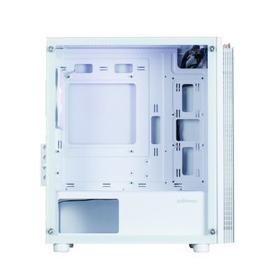 Zalman Корпус T4 Plus без БП, 2xUSB3.0, 1xUSB2.0, 1x120мм ARGB, VGA 3200мм, TG Side Panel, mATX, белый T4PLUSWHITE фото