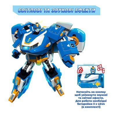Super Wings Игровой набор Transforming Aircraft Воздушная База Робот, свет, звук EU760888 фото
