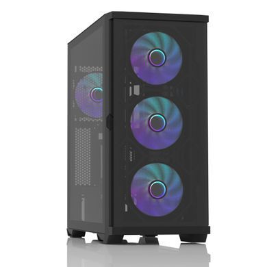 Zalman Корпус Z10 Duo, без БЖ, 2xUSB3.0, 1xUSB Type-C, 3x140mm ARGB fans, 1x120mm ARGB fans, TG Side Panel, EATX, Чорний Z10DUO фото