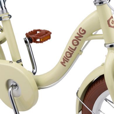 Miqilong Детский велосипед LS 16" бежевый RBB-LS16-BEIGE фото
