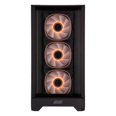 2E Gaming Корпус Dominator Pro G2302W, без БЖ 2xUSB3.0, 1xUSBType-C, 4x120мм ARGB, VGA 380мм, LCS ready, контролер з пультом, TG Side Panel, TG/Mesh Front panel, ATX, чорний 2E-G2302B фото