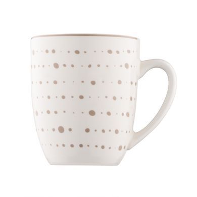 ARDESTO Set of mug Ravenna, 4pcs, 360ml, porcelain, white-beige AR1336RS фото