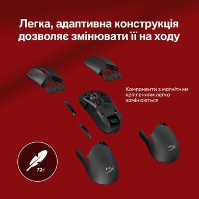 HyperX Мишь Pulsefire SAGA PRO, RGB, USB-A/WL/BT, черный A2PB2AA фото