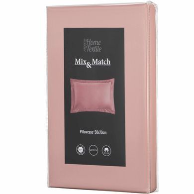 ARDESTO Наволочка Mix&Match Premium, 50х70см, 100% хлопок, сатин, нюд