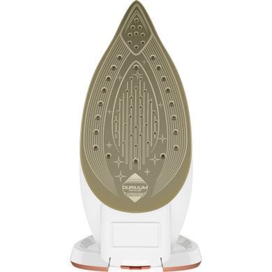 Tefal Праска TurboPro Anti-Calc, 3000Вт, 300мл, паровий удар -270гр, постійна пара - 50гр, керам. підошва, біло-бежевий FV5697E1 фото