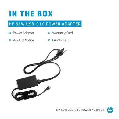 HP Адаптер HP 65W USB-C LC Power Adapter 1P3K6AA фото