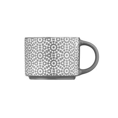 ARDESTO Чашка Weaving G, 330мл, фарфор, бело-черный AR3473G фото