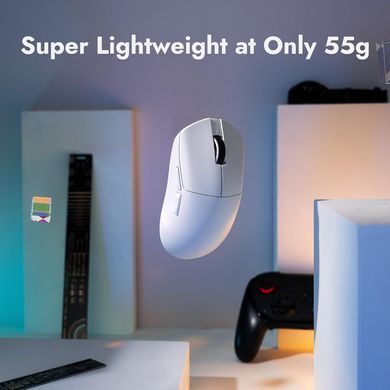 Lemokey Миша G1 USB-A/USB-C/WL/BT, 8K, білий G1-A2 фото