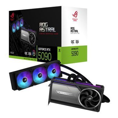 ASUS Відеокарта GeForce RTX 5090 32GB GDDR6 ROG-ASTRAL-LC-RTX5090-O32G-GAMING 90YV0LW2-M0NA00 фото