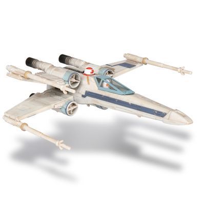 Star Wars Ігрова колекційна фігурка Medium Vehicle Транспорт та фігурка X-Wing (Blue 1) + Antoc Merric & R2-R9 12.5см SWJ0025 фото