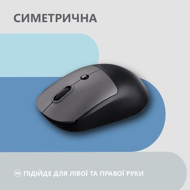 Миша 2E MF218 Silent WL BT Black/Gray 2E-MF218WBG фото