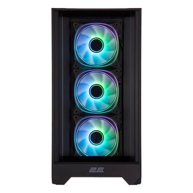 2E Gaming Корпус Dominator Pro G2302W, без БЖ 2xUSB3.0, 1xUSBType-C, 4x120мм ARGB, VGA 380мм, LCS ready, контролер з пультом, TG Side Panel, TG/Mesh Front panel, ATX, чорний 2E-G2302B фото