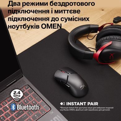 HyperX Мишь Pulsefire SAGA PRO, RGB, USB-A/WL/BT, черный A2PB2AA фото