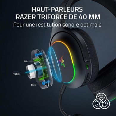 Razer Гарнітура ігрова Barracuda X Chroma, BT/WL, RGB, чорний RZ04-05220100-R3M1 фото