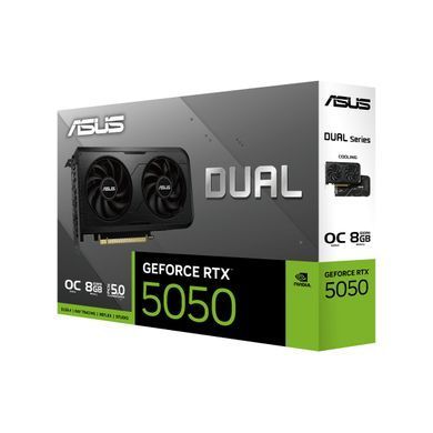 ASUS Відеокарта GeForce RTX 5050 8 GB GDDR6 OC DUAL-RTX5050-O8G 90YV0N72-M0NA00 фото