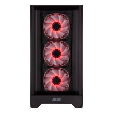 2E Gaming Корпус Dominator Pro G2302W, без БЖ 2xUSB3.0, 1xUSBType-C, 4x120мм ARGB, VGA 380мм, LCS ready, контролер з пультом, TG Side Panel, TG/Mesh Front panel, ATX, чорний 2E-G2302B фото