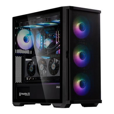 Zalman Корпус Z10 Duo, без БЖ, 2xUSB3.0, 1xUSB Type-C, 3x140mm ARGB fans, 1x120mm ARGB fans, TG Side Panel, EATX, Чорний Z10DUO фото