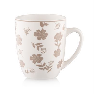 ARDESTO Set of mug Ravenna, 4pcs, 360ml, porcelain, white-beige AR1336RS фото