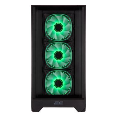 2E Gaming Корпус Dominator Pro G2302W, без БЖ 2xUSB3.0, 1xUSBType-C, 4x120мм ARGB, VGA 380мм, LCS ready, контролер з пультом, TG Side Panel, TG/Mesh Front panel, ATX, чорний 2E-G2302B фото