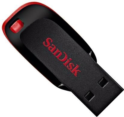 SanDisk Накопичувач 32GB USB 2.0 Type-A Cruzer Blade Чорний SDCZ50-032G-B35 фото