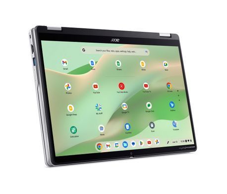 Acer Ноутбук Chromebook Spin CP314-2HN 14" WUXGA IPS Touch, Intel i3-N305, 8GB, F256GB, UMA, ChromeOS, серебристый NX.KYJEU.001 фото