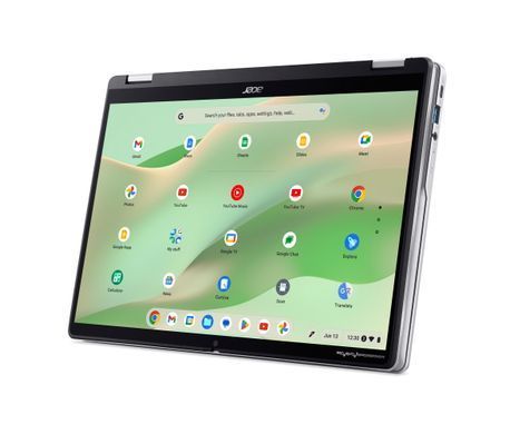 Acer Ноутбук Chromebook Spin CP314-2HN 14" WUXGA IPS Touch, Intel i3-N305, 8GB, F256GB, UMA, ChromeOS, серебристый NX.KYJEU.001 фото