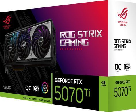ASUS Відеокарта GeForce RTX 5070 TI 16GB GDDR7 OC ROG-STRIX-RTX5070TI-O16G-GAMING 90YV0M90-M0NA00 фото