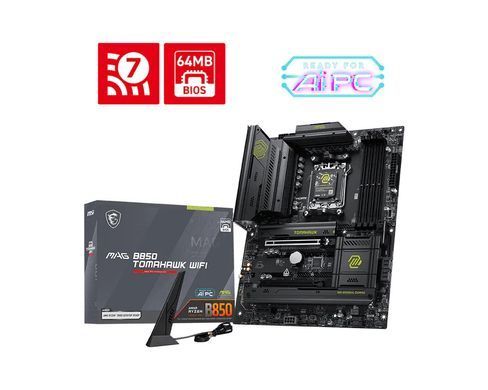 MSI Материнcкая плата MAG B850 TOMAHAWK WIFI sAM5 B850 4xDDR5 M.2 HDMI Wi-Fi BT ATX 911-7E53-001 фото