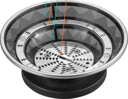 Gorenje Соковитискач відцентрований 400Вт, чаша-0.6л, жмих-1.6л, жолоб на ціле яблуко, пластик/метал, чорний JC400BE фото