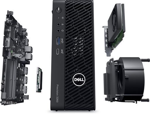 Dell Робоча станція Precision 3260 CFF/Intel i7-12700/16/512F/int/kbm/Lin N008P3260CFF фото