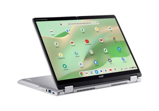 Acer Ноутбук Chromebook Spin CP314-2HN 14" WUXGA IPS Touch, Intel i3-N305, 8GB, F256GB, UMA, ChromeOS, серебристый NX.KYJEU.001 фото